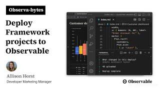 Deploy Framework projects to Observable