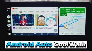 How To Update Android Auto "Coolwalk" Split Screen Watch Map & Youtube At The Same Time