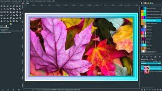 Superfilter GMIC in Gimp: Bildausschnitt – Bilderrahmen hinzufügen!