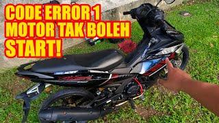 Y15ZR ERROR CODE 1 ER 1 | Y15ZR MOTOR TAK BOLEH START TERUS |