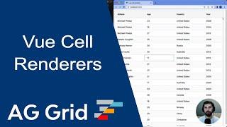 Vue Custom Cell Renderer for AG Grid