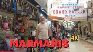 Grand Bazaar Tour | Streets Food Marmaris Turkey,4K,DHR