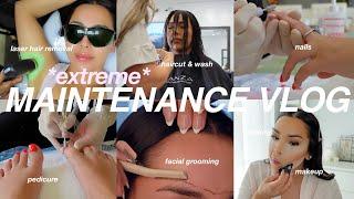 *extreme* BEAUTY MAINTENANCE ROUTINE botox, filler, nails, haircut, go to makeup, self care vlog