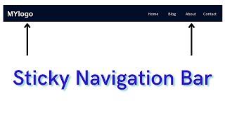 Sticky Navigation Bar After Scrolling ONLY HTML & CSS