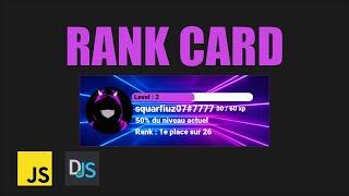 How to create a discord.js rank card neon theme