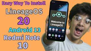 Install LineageOS 20 On Redmi Note 10 Android 13 [ اردو हिन्दी ]