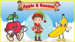 Apples and Bananas | Googly Boogly Nursery Rhymes & Kids Songs | Kidspoem