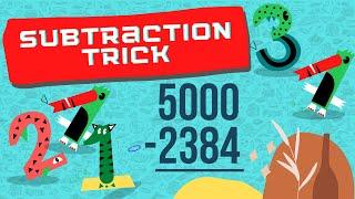 Subtraction Easy Math Trick | Math Be Fun