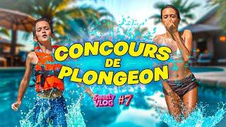 CONCOURS de PLONGEON dans notre VILLA ! SweetyVlog #7