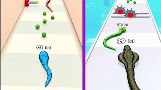 Snake Evolution Run 3D Game in MAX LEVEL ⭐ Level Up Snake  ||  ANDROID LEGEND
