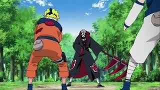 Naruto,Sasuke and Sakura vs Hidan