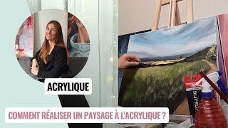 Comment réaliser un paysage à l'acrylique pour les débutants