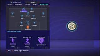 FIFA 21 Custom Tactics - Recreate 3-4-1-2  of Inter + Instructions - Replicate real system's