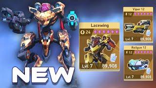 NEW Lacewing - Viper 12 and Railgun 12 | Mech Arena