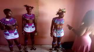 Dancing tv 2m isolated tribes life zulu girls wedding ritual