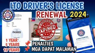 Paano Magrenew ng Lisensya 2024 | How to Renew LTO Driver's License | Driver's License Renewal 2024