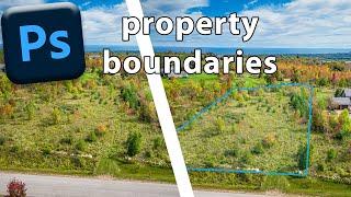 Add Property Boundaries to Drone Photos in Photoshop