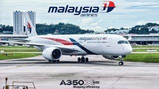 Malaysia Airlines Airbus A350 NEW Business Class Experience! | MH 1145 PEN-KUL Flight VLOG