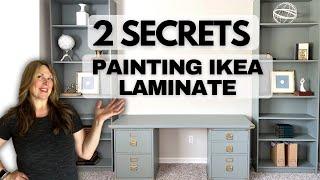 How to Paint IKEA Laminate Furniture plus 1 bonus secret!