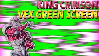 King Crimson VFX Green Screen, Jojo's bizarre Adventure King Crimson Effect, Jojo King Crimson Power