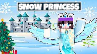 Playing as SNOW PRINCESS in Minecraft ️️ (Hindi)!