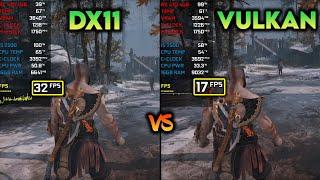 God Of War - DX11 vs VULKAN (DXVK)  | Comparison Test