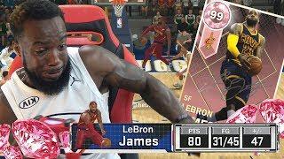 I SCORED 82+ POINTS WITH PINK DIAMOND LEBRON! NBA 2k18 MyTeam