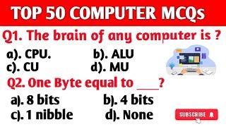 Top 50 Computer Mcq's | Competitive exam | Full Explanation | Most asked question|