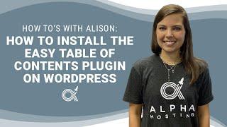 How to Install the Easy Table of Contents Plugin on WordPress