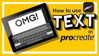 How To Use Text In Procreate 4.3!