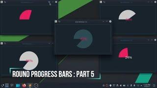 #5 Round Progress Bar | Python [Pyqt, Pyside, QtDesigner] PysideExtn [Modern GUI | Flat UI | ] Part2