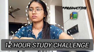 I took *12 HOUR STUDY CHALLENGE*!!!!