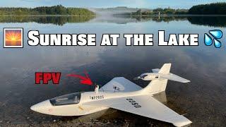  Polaris Sea Plane FPV Wing - Sunrise on the Lake... or is it a big Mirror?! 