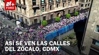 Calles cercanas al Zócalo imposibles de transitar por la marcha del 8M - Las Noticias