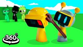 Fun Bot & Garnold Having Fun but In Sprunki Dance 360º VR