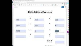Video 23 - Adobe Acrobat The Essentials Calculations in forms