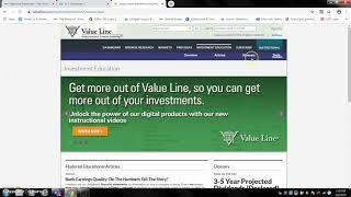 Virtual Reference Desk: Using Stock Screener in Value Line