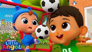 Best Friends Forever Play Football (Soccer) | Little Angel Kids Songs & Nursery Rhymes  @LittleAngel