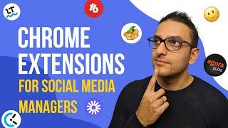 Google Chrome Extensions for Social Media Managers