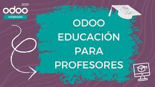 Odoo Educación para profesores ‍