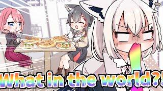 Fubuki is Tricked into Eating a Tomato She Hates!【Hololive/Shirakami Fubuki/Takane Lui/Okami Mio】