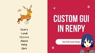 Renpy GUI Customization | Main Menu in Ren'Py