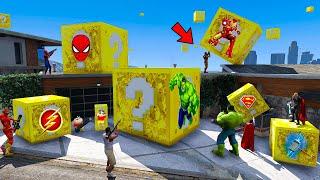 GTA 5 : Shinchan,Franklin  & All Avengers Opening Lucky Boxes And Got Rarest Cars,Bikes in GTA 5