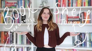 reorganising my bookshelves & bookshelf tour (400+ books)