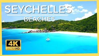 Seychelles beaches with relaxing music | 4K video | Relaxation with beaches and ocean