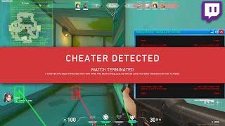 CHEATER GETS BANNED MID MATCH - VALORANT