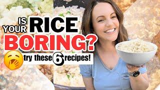 NO MORE PLAIN RICE!! | 6 EASY RICE RECIPES!