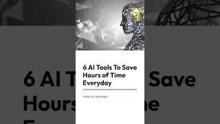 Try these AI tools to save hours everyday #shorts #viralshorts #aitools