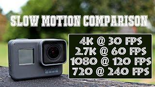 All GoPro Hero 5 Slow Motion Settings Compared