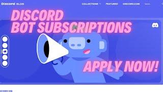 Discord Adding Premium App Subscriptions - How to Apply as a Developer